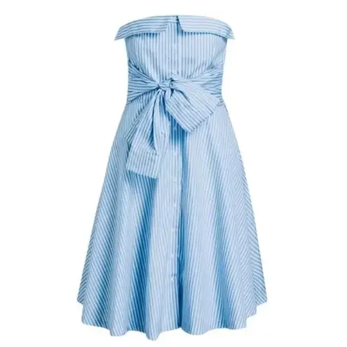 Claudie Pierlot Rina Corseted Dress Sz. 36 (US S) Blue