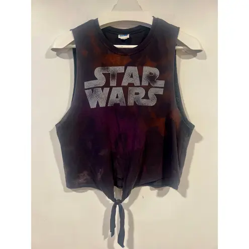 Star Wars Women’s cropped Front tie Tank Top M