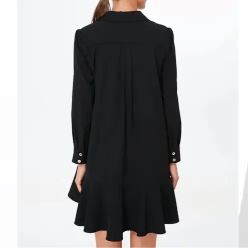 Tuckernuck Pomander Place Black Crepe Callahan Shirt Dress Women’s Size Large