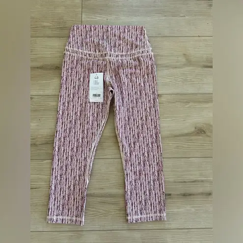 CRZ Yoga NWT Isabella HR Crop Leggings Stripe Multi, Size 4/6 Small NWT