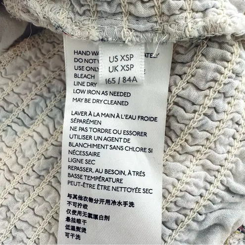 Maeve Anthropologie Jessa Peasant Blouse Retro 70s Bell Sleeve Size XS petite