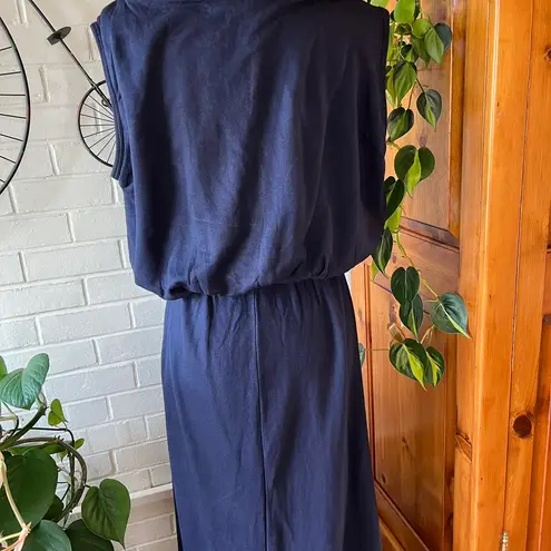 Go Couture Navy Sleeveless Maxi Dress