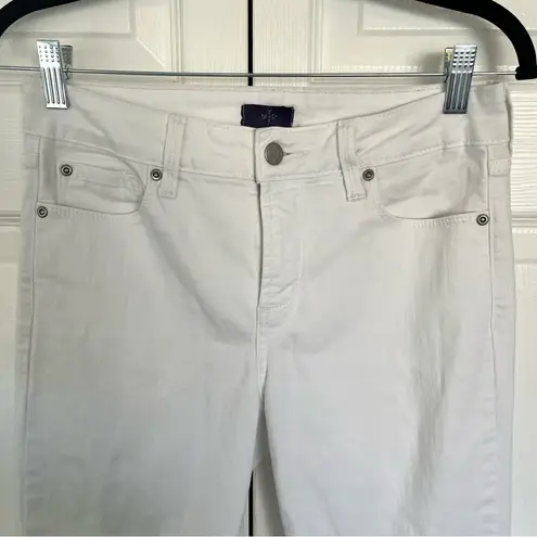 NYDJ White Lift Tuck Crop Denim Jeans Size 4