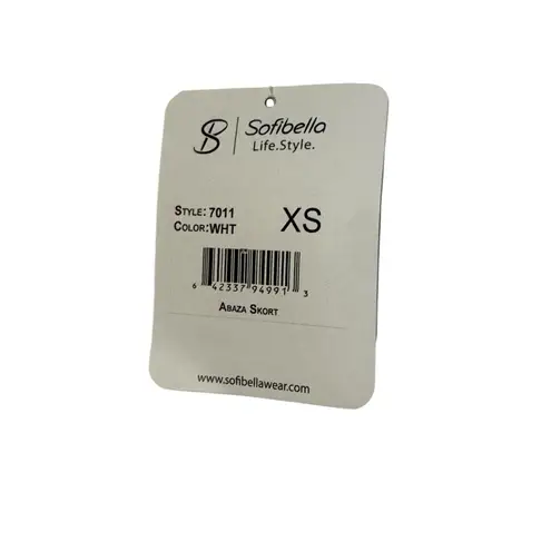 Sofibella Women's Skort Skirt Abaza Capri Legging Golf Tennis White XS NWT