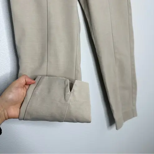 J Jill Essential Slim Ankle Pants Sz 8 Petite Beige Tan Khaki Stretch Classic