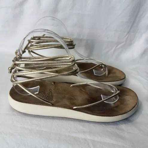 Ancient Greek Sandals Pieria Comfort Sandal Women's Size EU 41 /USA 10 Gold