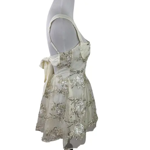 Lucy in the Sky  Lace Babydoll Sparkle Homecoming Dress Size Small thumbnail 5