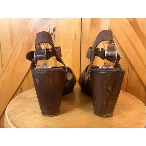 ALDO  wedges EUR 39 US 8.5 Brown Leather