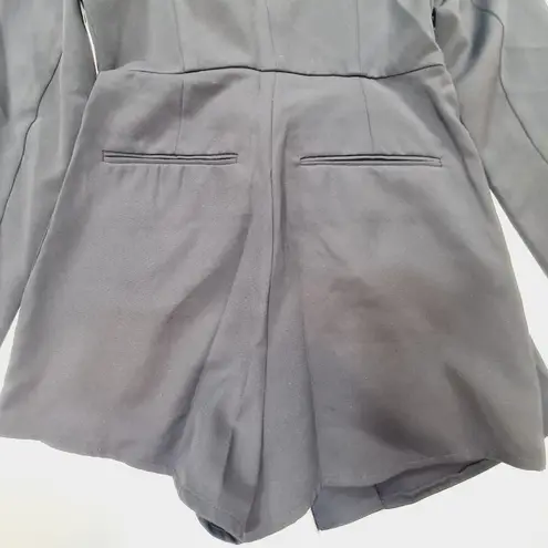 Saylor Rooney Mini Skort Romper in Black Small