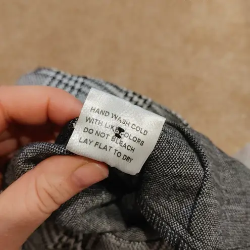 Uniq Houndstooth Black and Gray Size Medium M Wide Leg Pants Career Work NWT