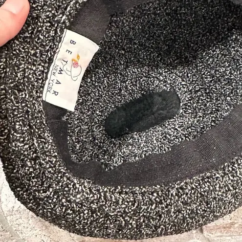 Vintage 90s BETMAR NEW YORK Bucket Hat Marled O/S Black White Packable Cloche