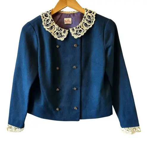 Vintage 50's/60's AnR Jr Navy Blue Lace