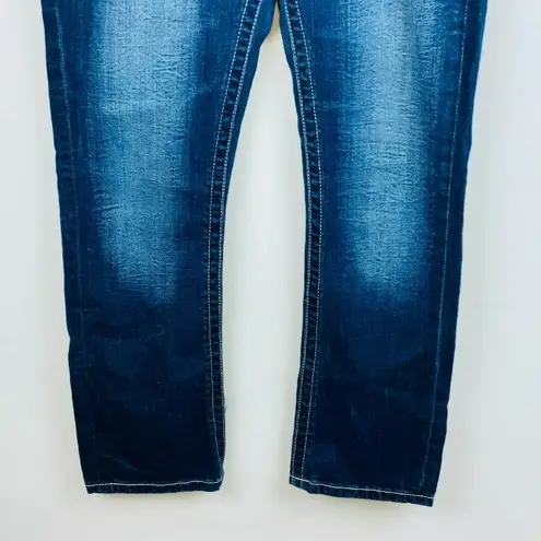 Daytrip  Womens 28 Virgo Dark Wash Straight Leg Jeans 30 X 28