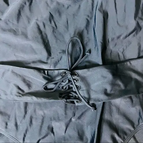 One Piece Swimsuit plus size black 2X Black