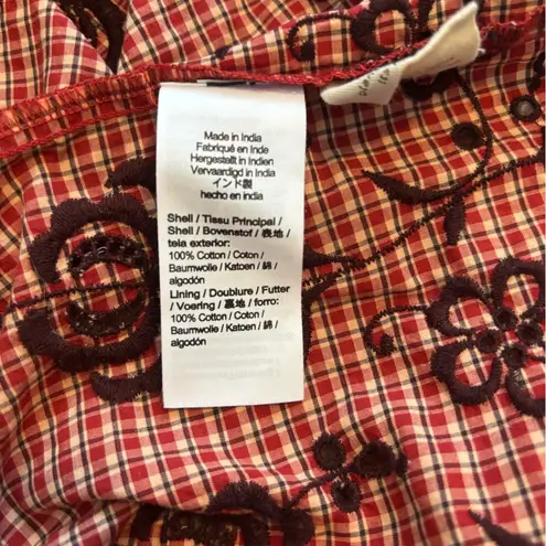 Madewell  Embroidered Bubble-Sleeve Midi Dress Size 4 - Image 14