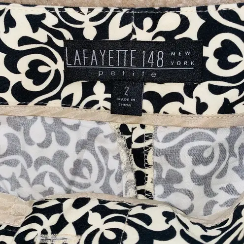 Lafayette 148 Lafayette Bohemian Print Ankle Cropped Casual Pants 2 P