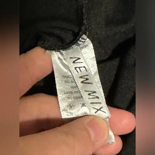 New Mix EUC Black and Brown Side Mesh Panel Leggings size medium