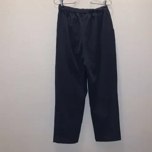 JM Collection navy blue comfy casual pull on pants petite short