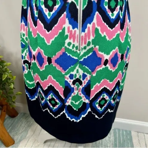 Gabby Skye  Geometric Print Sleeveless Shift Dress Multicolor Size 8