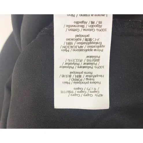 Patrizia Pepe Romper Women's S Smocked Neck & Waist Pom Pom Trim Silky Black