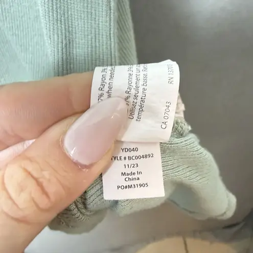 Balance Collection Sleeveless Wrapped Open Back Tank Seafoam Green