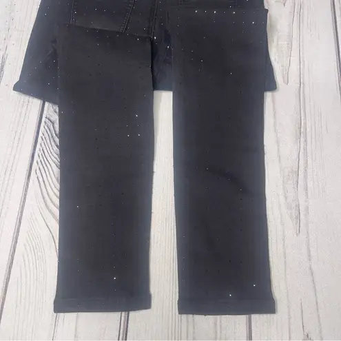 Vocal NWT Boutique Women’s Jeans Elastic Waist All Over Rhinestones Studded