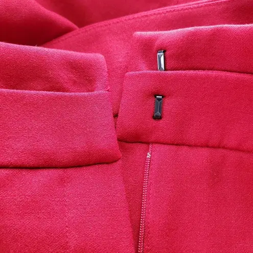 Claudie Pierlot Wool Cuffed Ankle Red Trousers 8