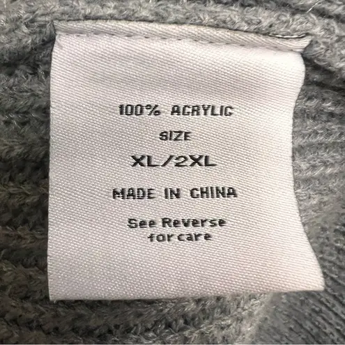 The Beach People Palm Tree Cardigan Sweater with embroidered logo size XL/2XL