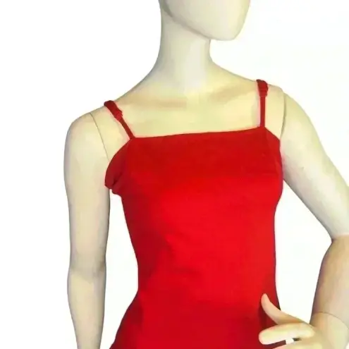 Lulus  Paulina red bodycon mini dress adjustable spaghetti straps