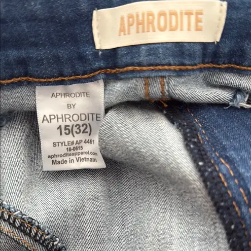 Aphrodite Leg/back Destroyed Distressed Blue Women's Jeans