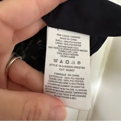 Joie  Shima Floral Puff Sleeve Dress Black Womens Small