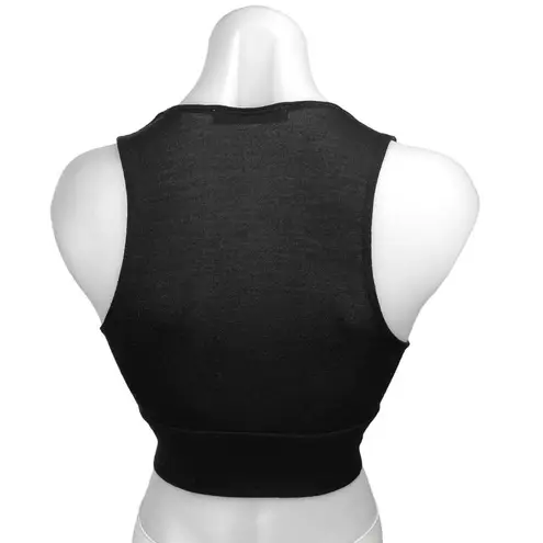 Aritzia  Wilfred Free Black Plunging V Pullover Sleeveless Cropped Tank Top Sz XS