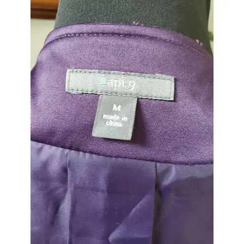 Apt. 9  Purple Long Sleeve Buttons Casual jacket