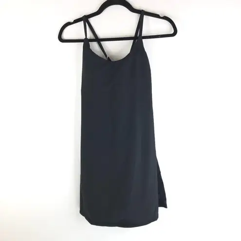 Halara Patitoff Flow Pet Hair Resistant 2-in-1 Flare Dress-Wannabe Black S