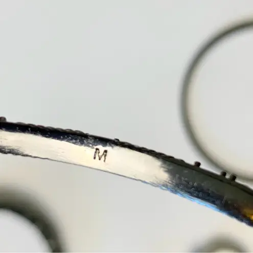 Lia Sophia 2 Piece Bracelet Set Black Hematite Cut Crystals Size M