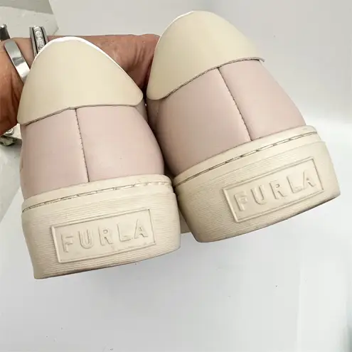 Furla leather Sneakers size EU 41 / US 10.5 Women's Pink and Cream