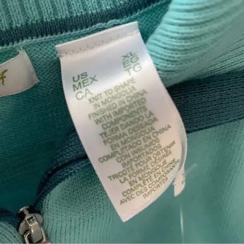 NWT Liz Golf Sleevless Sweater Half Zip Folded Collar Size XL