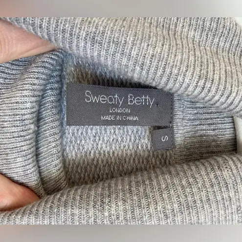 Sweaty Betty  Hampstead Cashmere Sweater Long Sleeve Turtleneck Gray Size Small