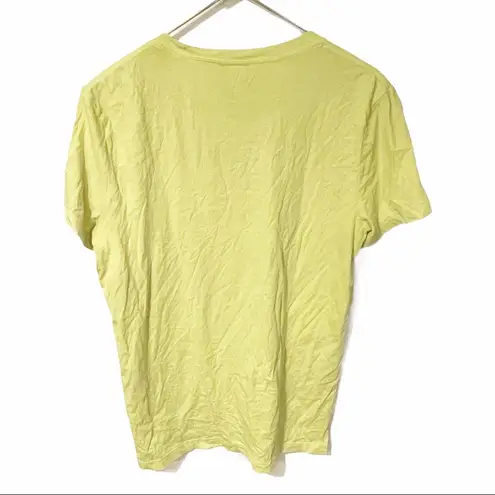 PINK - Victoria's Secret Victorias Secret Pink Size Small Yellow Front Pocket Crewneck Short Sleeve Top