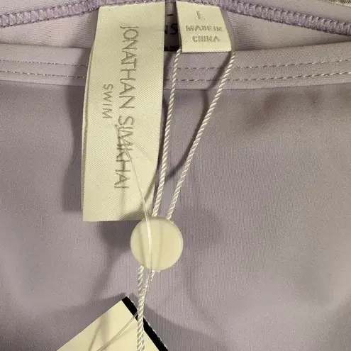 Jonathan Simkhai Amenda Strappy Bikini Swim Bottoms Lupine Lavender L NWT Size L
