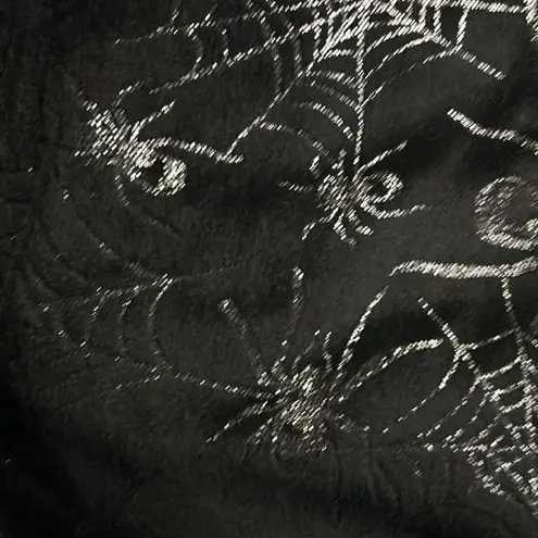 Way to Celebrate Black/Silver Pajama Pant XS Halloween Cozycore Craft Material Black