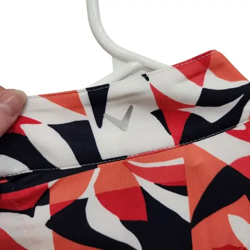 Callaway UPF 50 Sun Protection Activewear Sweatshirt Orange 1/4 Zip Size Small