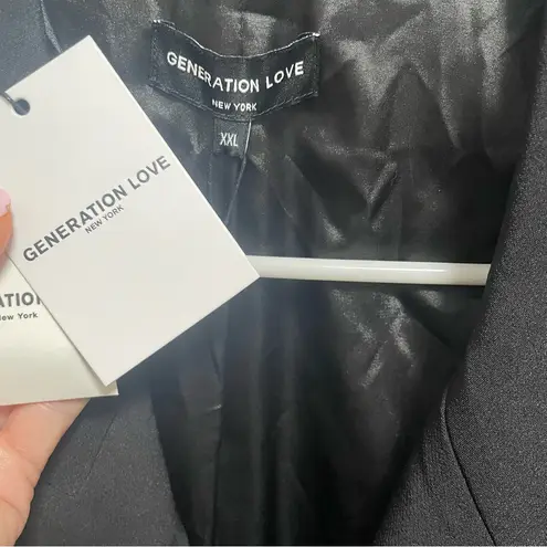 Generation Love NWT Max Crepe Black Blazer $415