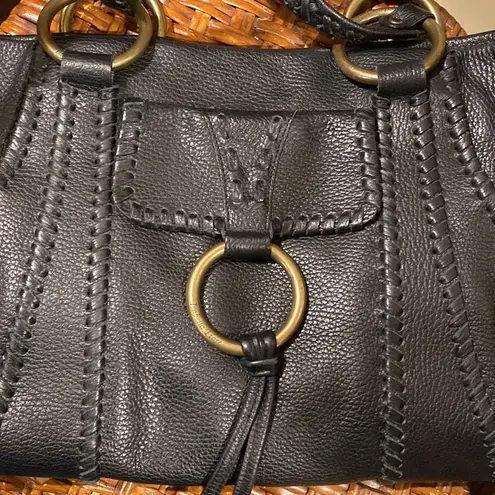Fiore Isabella Whip it good Angela Tote Black Leather Large beautiful condition