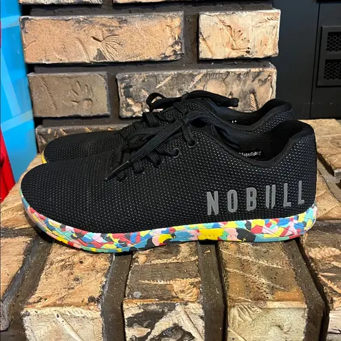 Nobull  Black Space Floral SuperFabric Trainers Athletic Shoes Women’s 8