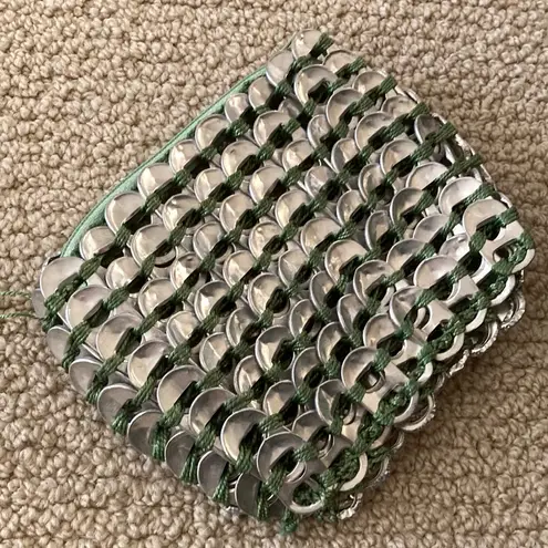 NEW Pop Top Soda Can Tops Makeup Bag Cosmetic Case Bottle Cap NWT 5” by 5” Silver