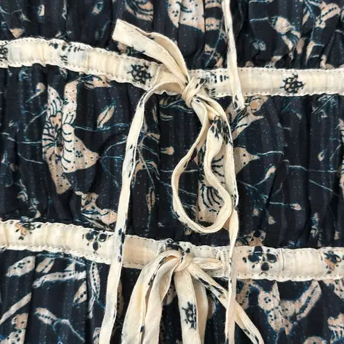 Ulla Johnson Ulla Johnson Indah Printed Midi Dress Size 10 Bohemian Tie Front Tie Shoulders