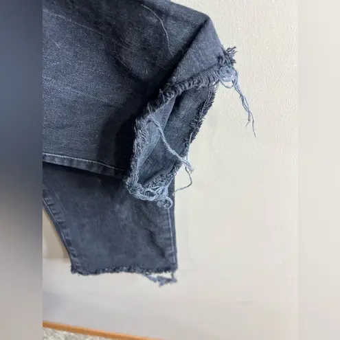 Gap  jeans black size 10/30 tall raw hem