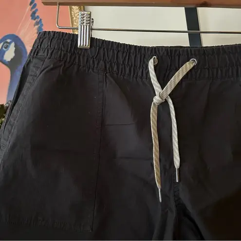 Vuori Ripstop Organic Cotton Pull On Drawstring Shorts Elastic Gray Size M