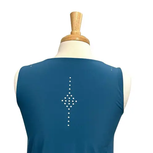 Title Nine Sleeveless Laser Cut Lightweight Pull-Over Dress Teal size XS